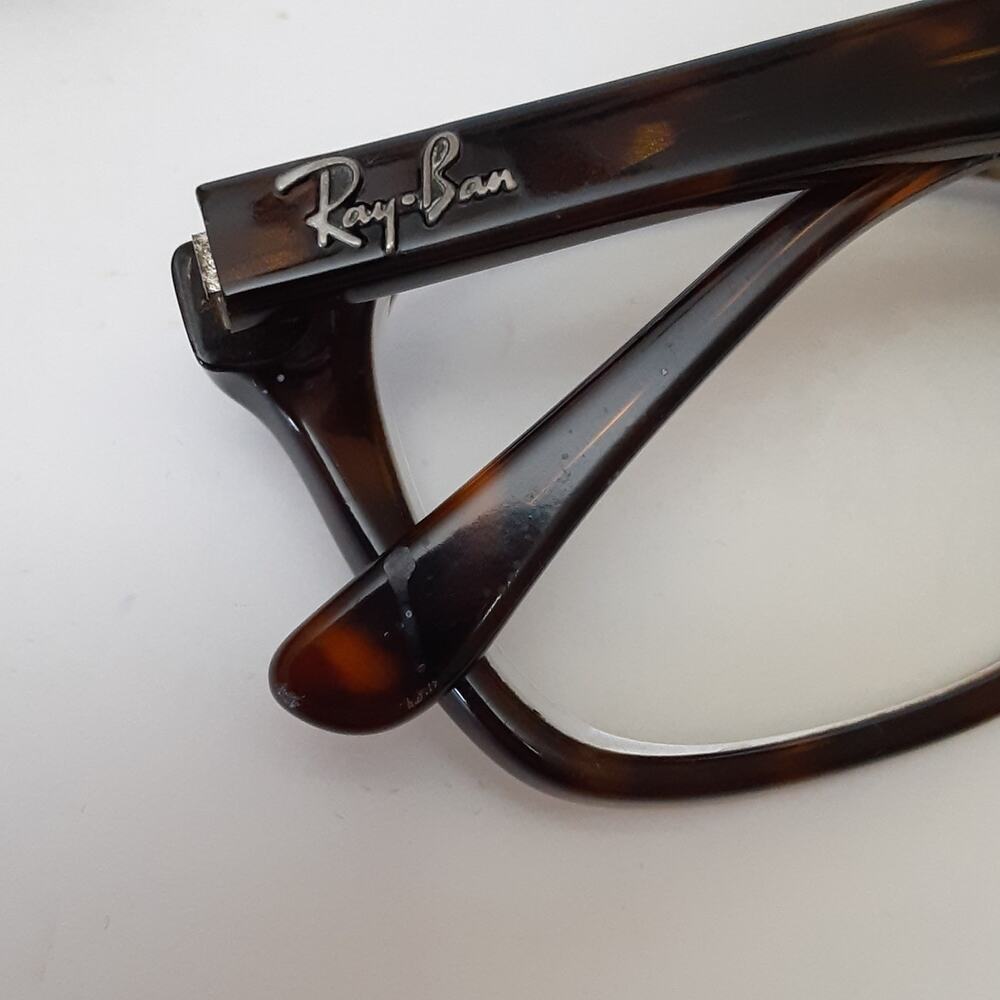 Ray Ban Tortoise Shell Eyeglasses RB 5228 Optics Rectangle Frames ONLY - Picture 11 of 16